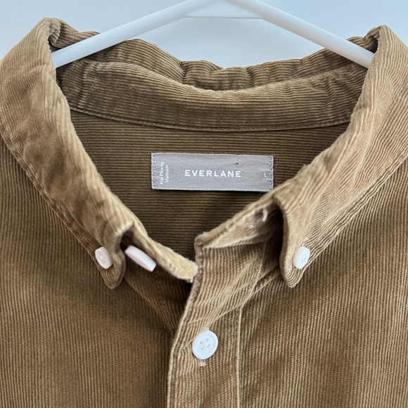 Everlane Brown Corduroy shirt. Large. - Picture 2 of 3